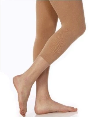 NUEVO Danskin Niñas Grandes Sin Pies Apretado, Ligero, Tostado Ligero, Talla PEQUEÑA 4-6 AÑOS Foto 1 de 3