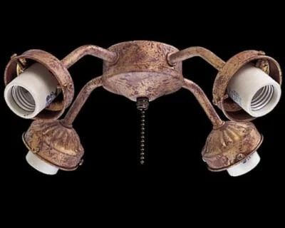 MinkaAire K1-EG 伊特鲁里亚金色 4 光 Fitter 风扇灯套件 — 第 1/4 张图片