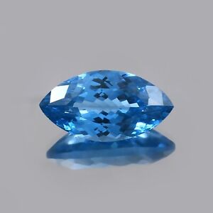 Natural Flawless Mozambique Blue Tourmaline MarquiseCut Loose Gemstone 19x10x7mm