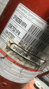 Trane SPA026B1RPA Compressor COM07331 USED - Picture 1 of 2