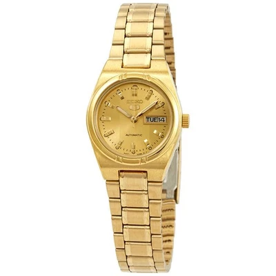 Seiko Series 5 Automatic Gold Dial Ladies Watch SYM600 - image 1 of 4