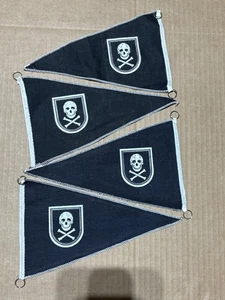 Lotto di 4 BANDIERA BICI PIRATI Nautica NOS PHANTOM KRATE 9,5” Nero - Foto 1 di 2