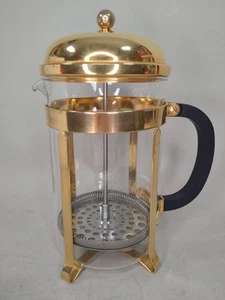 Gold plated Original La Cafetiere 12 cup French Press - Picture 1 of 5