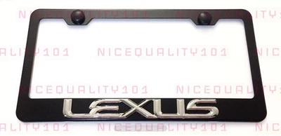 3D Lexus Stainless Steel Finished License Plate Frame Rust Free - Image 1 of 4
