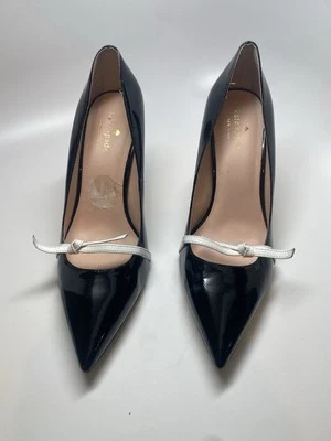 Kate Spade  Black  Patent Leather With White Bow  - Image 1 of 4