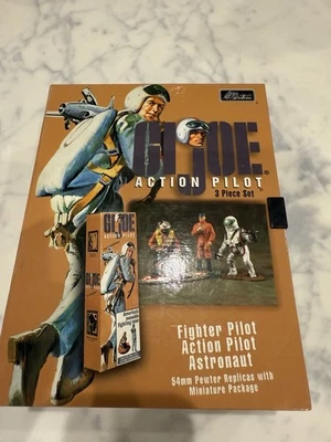 2000 GI JOE Action Pilot 3 Piece 54 mm Pewter Britains Collector Set  NEW IN BOX - Image 1 of 4
