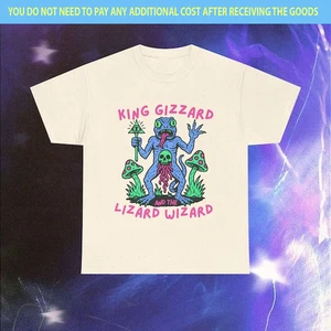 Camisa Blanca Hot King Gizzard And The Lizard Wizard Rock Band S-5XL AA496 - Imagen 1 de 4