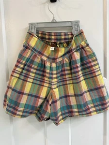 Tea Collection Plaid Shorts Size 7 - Picture 1 of 2