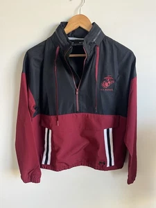 Under Armour USMC Marine Corps Sportjacke Pullover 1/4 Zip Damen kleine Kapuze - Bild 1 von 4