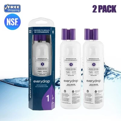 FOR EVERYDROP 2 PACK ΕVΕRYDROP ΕDR1RXD1 Refrigerator ICE Water Filter 1 Replacement New