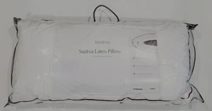SAATVA LATEX PILLOW KING Sz 18x34 ORGANIC COTTON Luxury STANDARD LOFT 185.00 - Picture 1 of 10