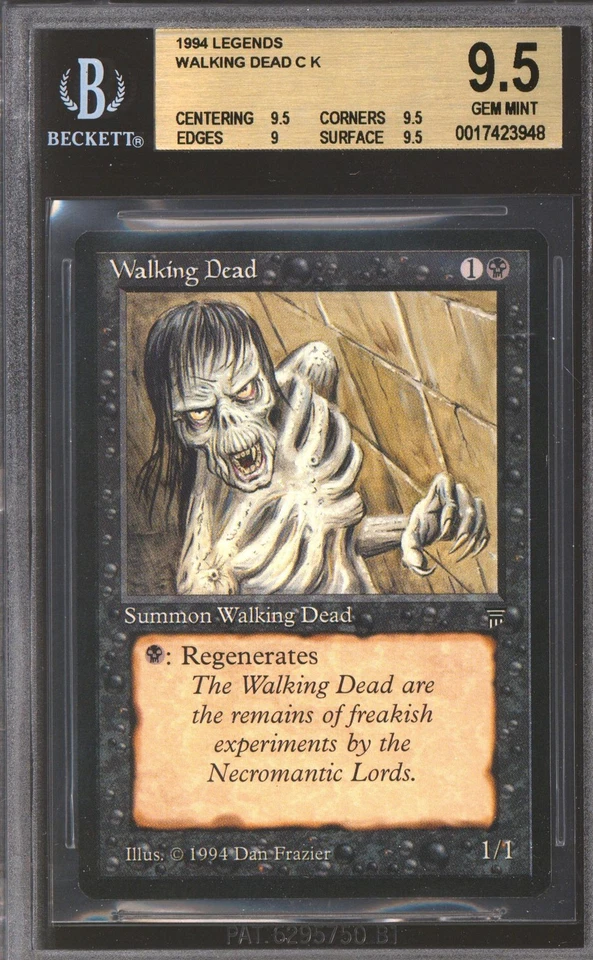 Magic MTG Legends Walking Dead BGS 9.5 (9.5, 9.5, 9, 9.5) NEAR MINT NM - Image 1 of 1