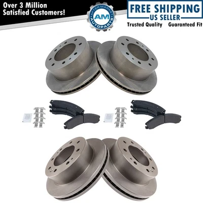 Front & Rear Brake Pad & Rotor Kit For 2016-2019 Chevrolet Suburban 3500 HD - Image 1 of 4