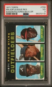 1971 Topps Don Baylor Dusty Baker #709 Rookie⚾⚾💥 PSA 3 Freshly Graded - Picture 1 of 3