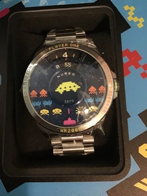 Pulsera Auto Tri-Time 1978 Space Invaders Silver LE#063/150 NUBEO edición limitada Foto 1 de 4