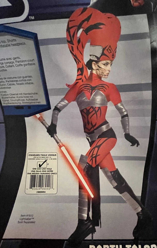Disfraz Star Wars Darth Talon Adulto Talla Única Hasta 12 Rubíes Sith Juegos con disfraces NUEVO Foto 1 de 3