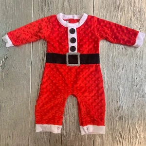 Mud Pie Santa Claus Baby/ Infant One Piece/Jumpsuit  Size 0-6 Months - Picture 1 of 5