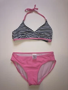 Girl's CIRCO Blue, White, Pink Bikini Large 10/12 - Picture 1 of 10