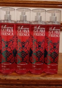 BATH AND BODY WORKS HIBISCUS GUAVA FRESCA SPRAY MIST LOT OF 4 NEW - Picture 1 of 3