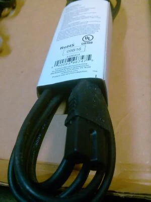 Radioshack 6-foot Ac Power Cord (black) - Catalog №: 6100414 - Image 1 of 2