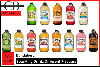 Choose Flavours Bundaberg Sparkling Drink, 12 X 375ml Free Shipping L AU • 25.89$