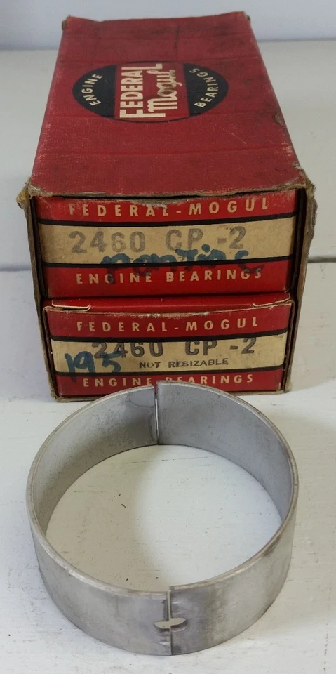 1961-63 Pontiac Tempest 194.5 195 Federal Mogul Conn Rod Bearing Set 2460CP .002 - Image 1 of 1