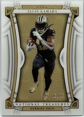 2022 Panini National Treasures - Gold #72 Alvin Kamara /35 - Image 1 of 2