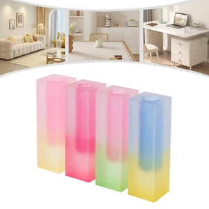 4 PCs Acrylic Vase Gradient Color Desktop Flower Vase Home Decor 22*13*13cm NEW - Picture 1 of 15