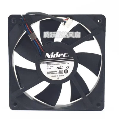 Nidec D12T-12PS14 12025 12V 0.10A 12CM 3-Pin Silent Dual Ball Cooling Fan - Image 1 of 3
