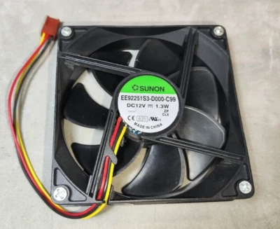 HP Compaq DX2420 Sunon 90mmx25mm Case Fan 3-Pin EE92251S3-D0000-C99  449207-001 - Image 1 of 2