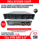 Server rack Dell Poweredge R720Xd 12LFF 2xE5-2630+64GB+12X3TB+12CADDY 6HGV2