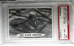 1966 SUPERMAN CARD 50 THE ALIEN ARRIVES - Picture 1 of 2