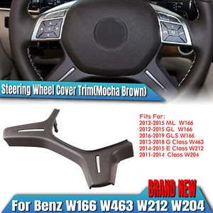 Brown Interior Steering Wheel Lower Cover Trim For Benz W166 2012-2015 W463 W212 - Bild 1 von 15