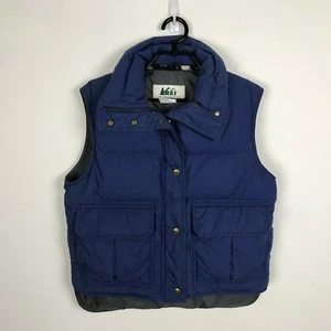 Youth Girls Rei Vest Coat Quilted Down Size 12 Blue Sleeveless Pockets - Picture 1 of 8