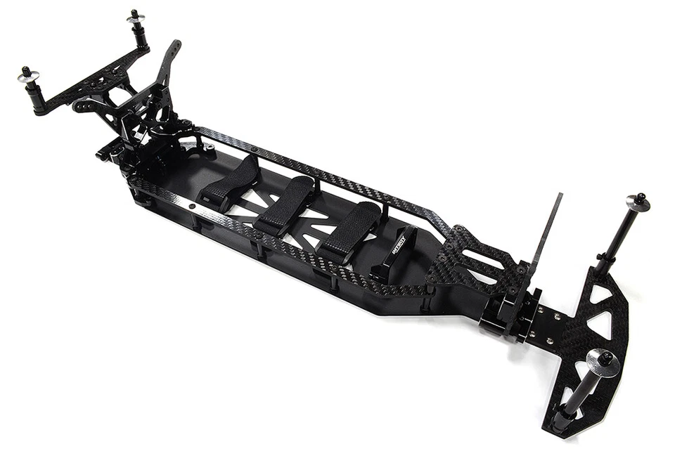 Alloy Chassis & Carbon Fiber Conversion Kit for Team Associated DR10 Drag - Image 1 of 4