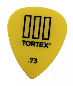 Dunlop Tortex TIII T3 Plettro Chitarra Spessore 0.73mm Giallo Usa - Foto 1 di 5
