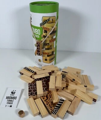 WWF MIOMBO Tumble Tower 'Wild, Funky & Fun !' - Jenga - (3yrs+) ~ Complete - Image 1 of 4
