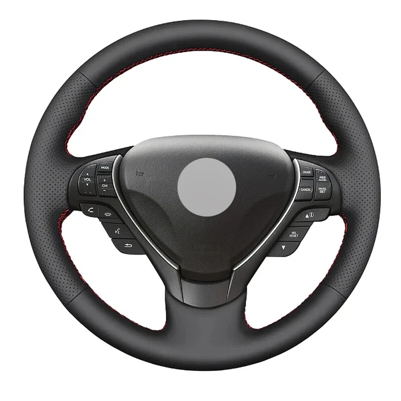 Alcantara Steering Wheel Cover Real Leather Wheel Wrap for ACURA RDX TL ILX A - Изображение 1 из 4