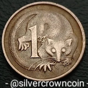 Australia 1 Cent 1967. KM#62. One Penny coin. Feather-tailed Glider. Animals.  - Picture 1 of 7