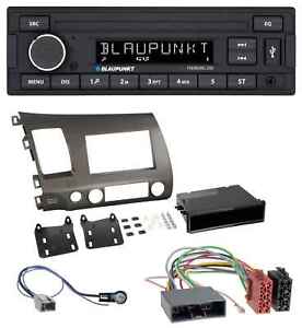 Blaupunkt AUX MP3 USB 1DIN Autoradio für Honda Civic Hybrid FD3 06-10 anthrazit