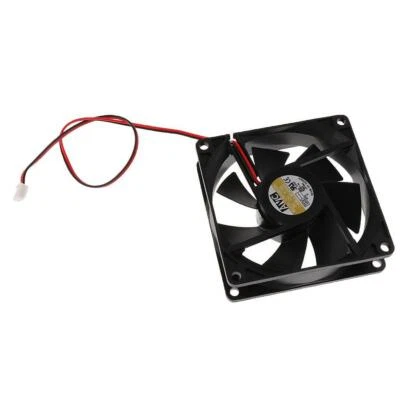Slim 80mm 8cm Computer Case Fan 2 Pin Cooling Cooler Silent Quiet No LED - Image 1 of 4