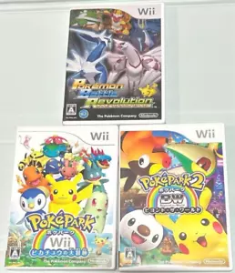 Lot 3 Poke Park 1 2 Beyond the World & Revolution set Nintendo Wii Tested - Picture 1 of 5