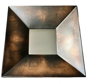 CRATE & BARREL RORY Square Modern / Rustic Metal Mirrors - Rare - Picture 1 of 7