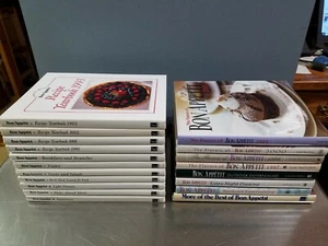 Lot of 19 Bon Appetit Cookbooks Recipe Books, Cooking With, Flavors Of, Yearbook - Imagen 1 de 9