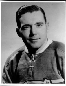 8 x 10 Vintage Photo of Buddy O'connor - Montreal Canadiens Stamp - Picture 1 of 1