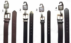 Herren Große Größen Weite Hosen Schnalle Gürtel 44" 52"-56" Schwarz Braun Lederfutter - Bild 1 von 4