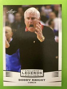 Bob Bobby Knight 2019 Leaf Legends Exclusive Edition HOF Indiana Coach #EE-01 - Picture 1 of 2