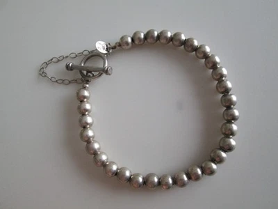 SILPADA STERLING SILVER BALL BEAD BRACELET B0059 - Image 1 of 3