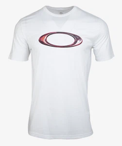 OAKLEY Hombres Mármol Elipse S/S Camiseta Blanco Casual Camiseta Top... - Imagen 1 de 4