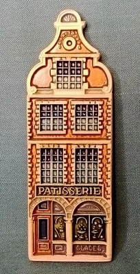 Vangeebergen Belgium Ceramic Tile 'PATISSERIE' Building with Vintage Art Pottery - Image 1 of 4